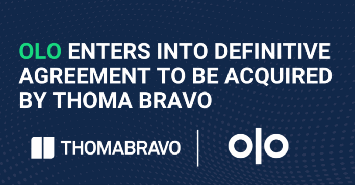 Olo acquired by Thoma Bravo